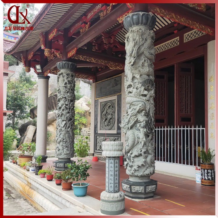 花鳥(niǎo)石雕柱子圖片